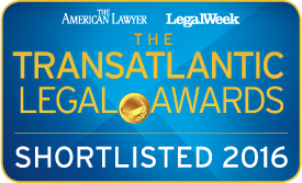 The Transatlantic Legal Awards 2016