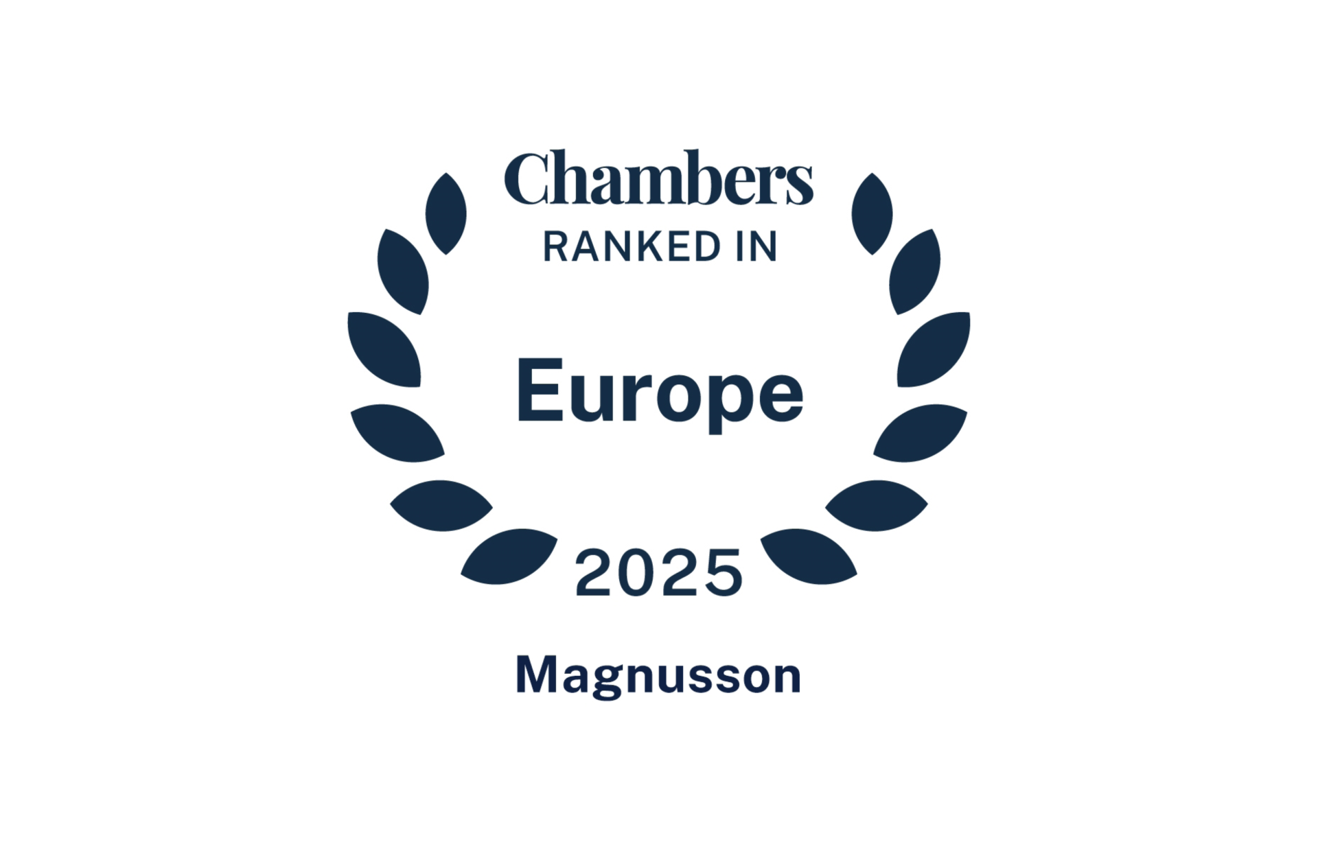 Magnusson recognised by the Chambers and Partners Europe Guide 2025 -  Magnusson, image size:1920x1246